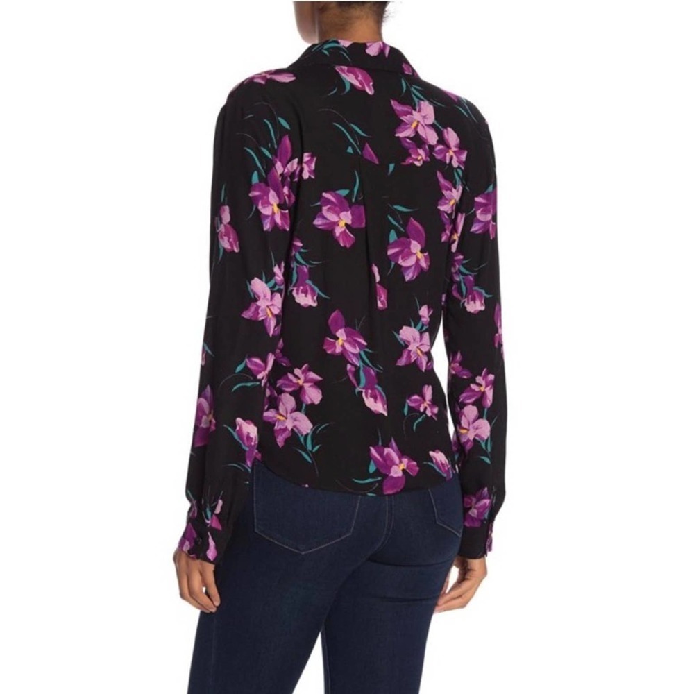 Free Press Notch Collar Surplice Long Sleeve Top - Picture 2 of 11